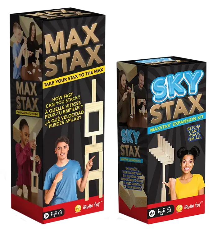 MaxStax and SkyStax Boxes, side to side